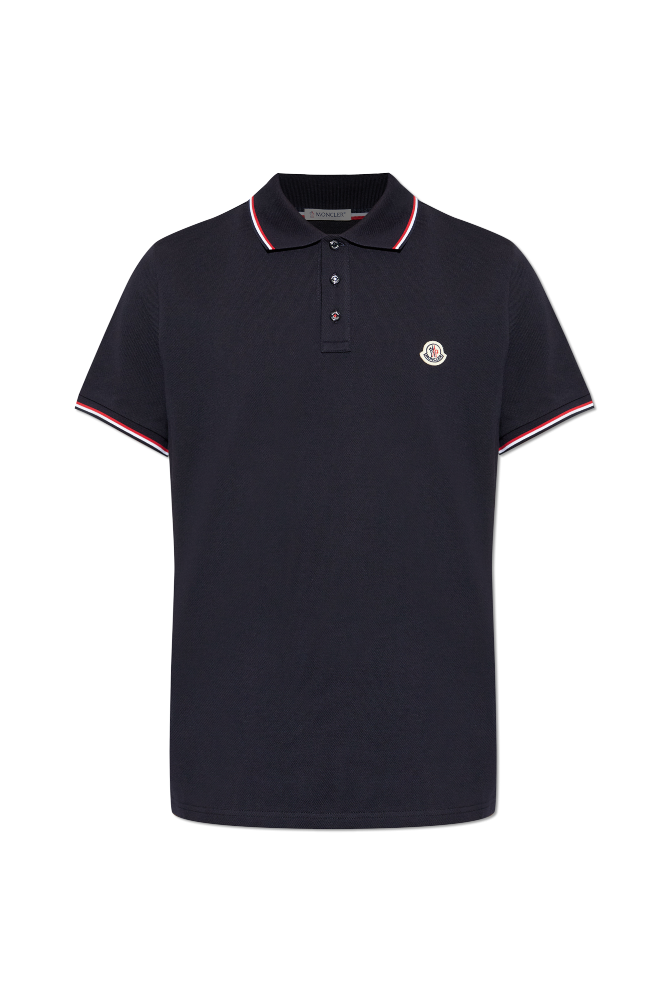 トップス MONCLER navy polo shirt Navy blue Polo with logo Moncler - Vitkac Canada